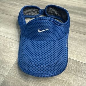 Nike Blue and Black Mesh Visor
